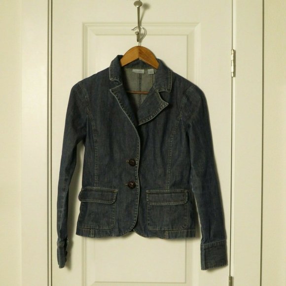 Halogen Fitted Jean Jacket Size M - Picture 1 of 5